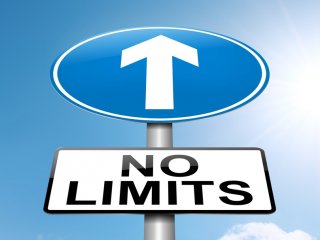 No limits street sign